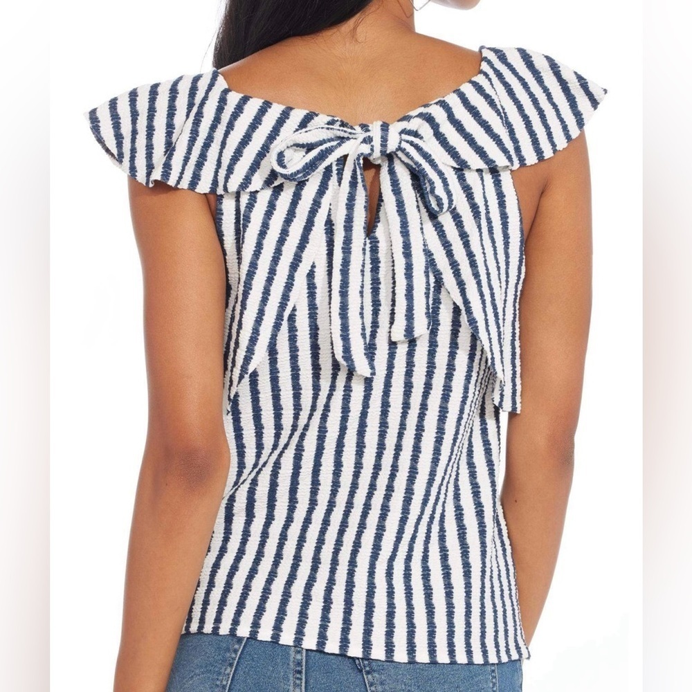 Eva Franco for Anthropologie Ruffle Stripe Top – Size S – NWT - Picture 4 of 10
